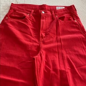 Gap horse shoe jeans in red denim Size 30
NWOT